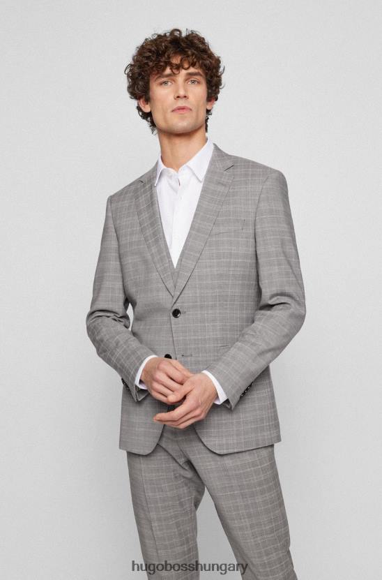 Hugo Boss 3 részes öltöny h- hatalmas 50468922 szürke 80P6112 szürke