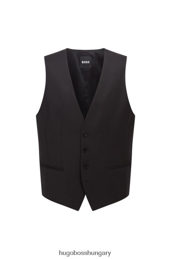 Hugo Boss h-hatalmas mellény 50469160 fekete 80P6137 fekete/sötétkék