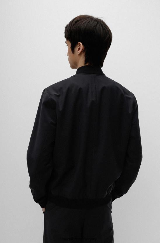 Hugo Boss hugo tréningruha ihletett slim-fit öltöny szuper-flex szövet fekete színben 80P63204 fekete