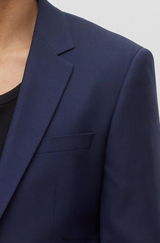 Hugo Boss karcsúsított öltöny teljesítmény-sztreccs gyapjúkeverékből hugo sötétkék 80P63120 sötétkék