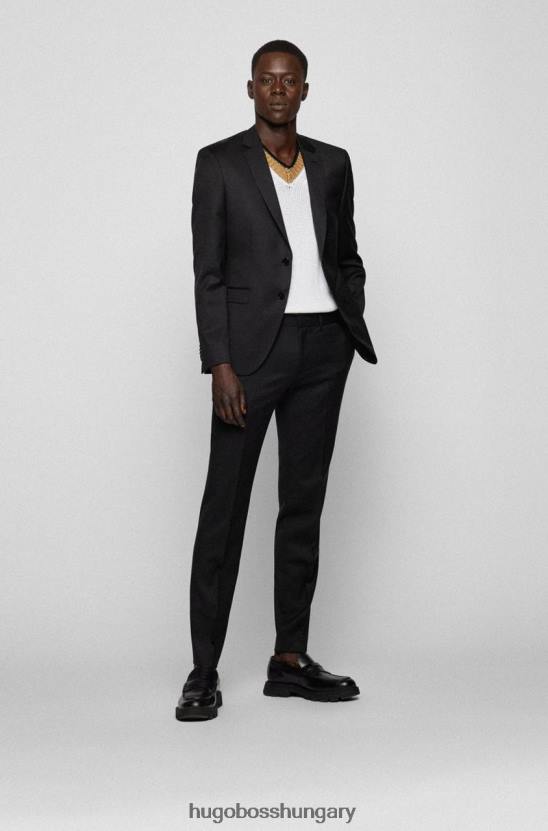 Hugo Boss öltöny kabát h-reymond 50469181 fekete 80P633 fekete/sötétkék