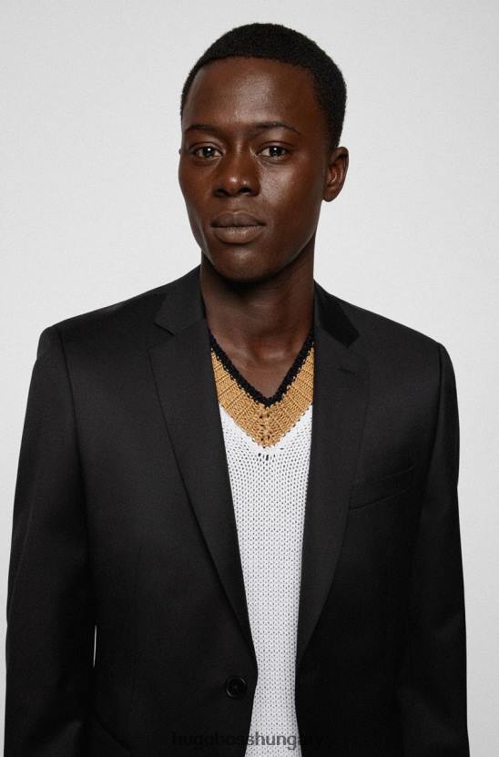 Hugo Boss öltöny kabát h-reymond 50469181 fekete 80P633 fekete/sötétkék