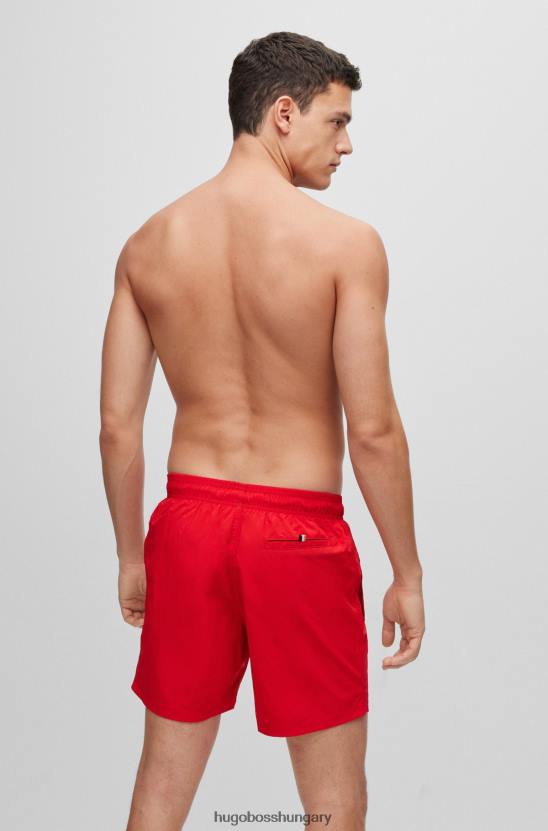 Hugo Boss hugo piros gyorsan száradó úszónadrág nagy kontraszt logóval 80P63818 piros