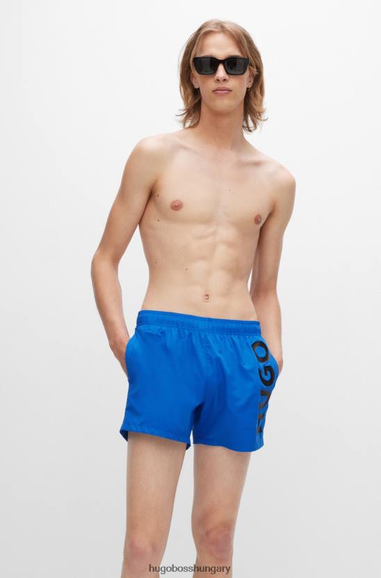 Hugo Boss kék, gyorsan száradó úszónadrág függőleges emblémával hugo 80P63174 kék