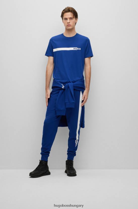 Hugo Boss Pamut frottír tréningnadrág hugo kék logóval 80P61953 kék
