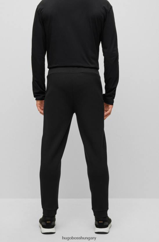 Hugo Boss fekete hugo pamutkeverékes tréningruha alsó metál logóval 80P62237 fekete