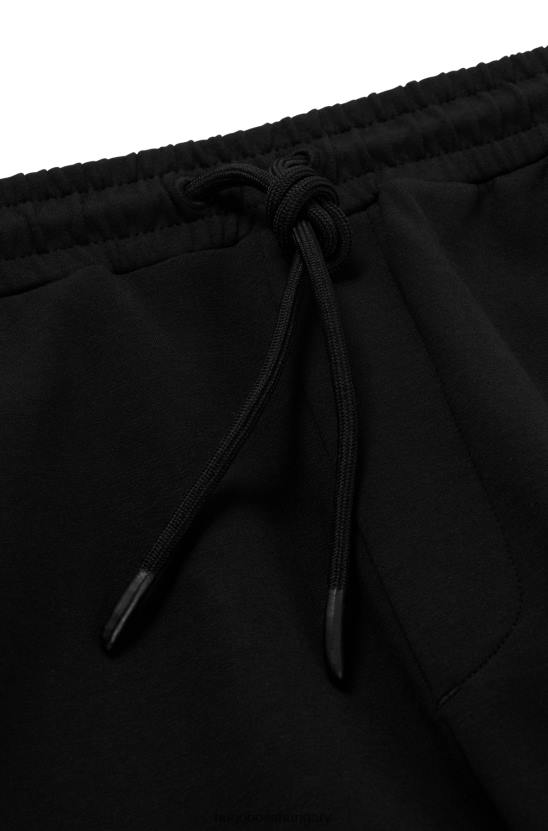Hugo Boss fekete hugo pamutkeverékes tréningruha alsó metál logóval 80P62237 fekete