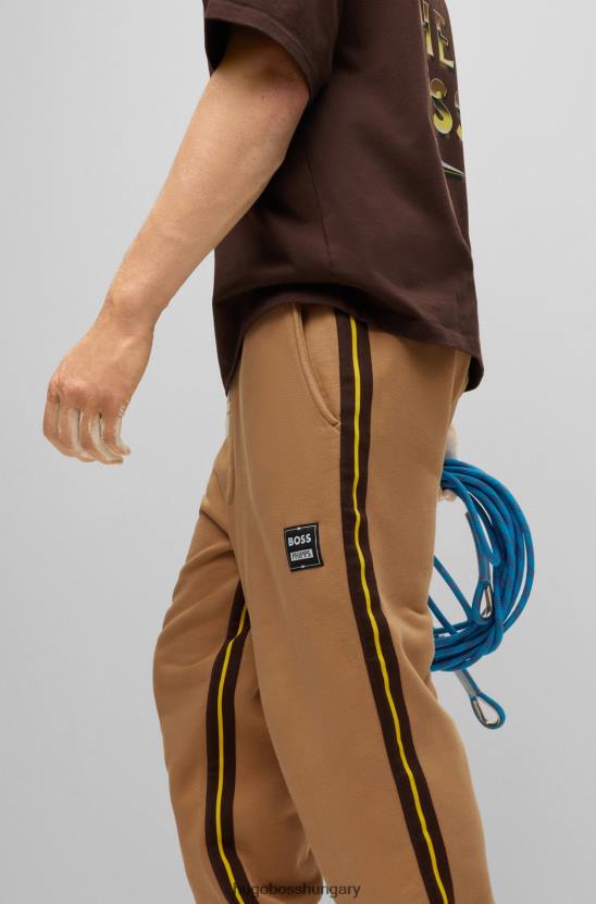 Hugo Boss hosszú biopamut x phipps tréningruha alsó 80P63780 bézs
