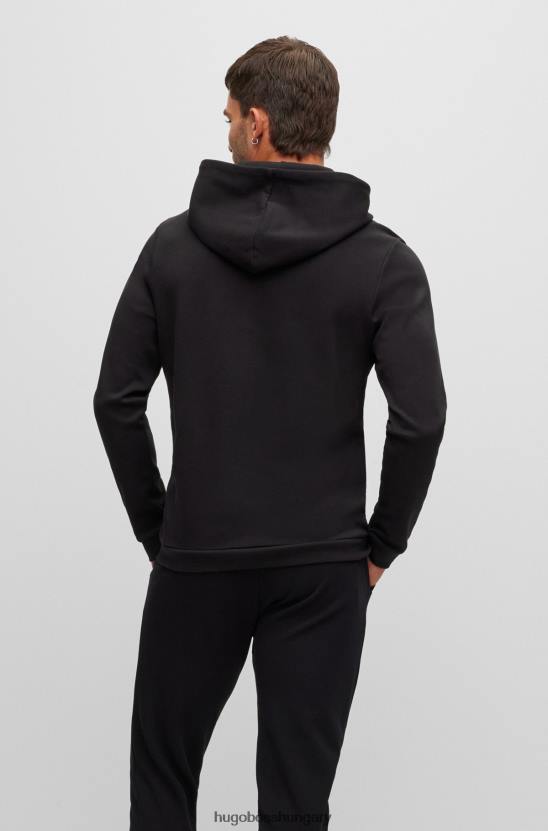 Hugo Boss hugo biopamut kapucnis kapucnis fekete íves logóval 80P61468 fekete