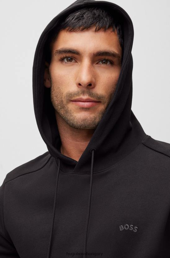 Hugo Boss hugo biopamut kapucnis kapucnis fekete íves logóval 80P61468 fekete
