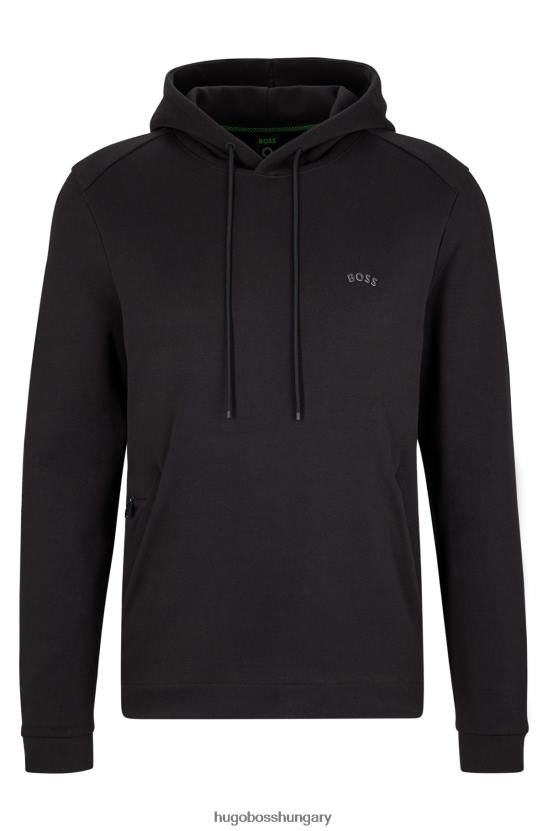 Hugo Boss hugo biopamut kapucnis kapucnis fekete íves logóval 80P61468 fekete