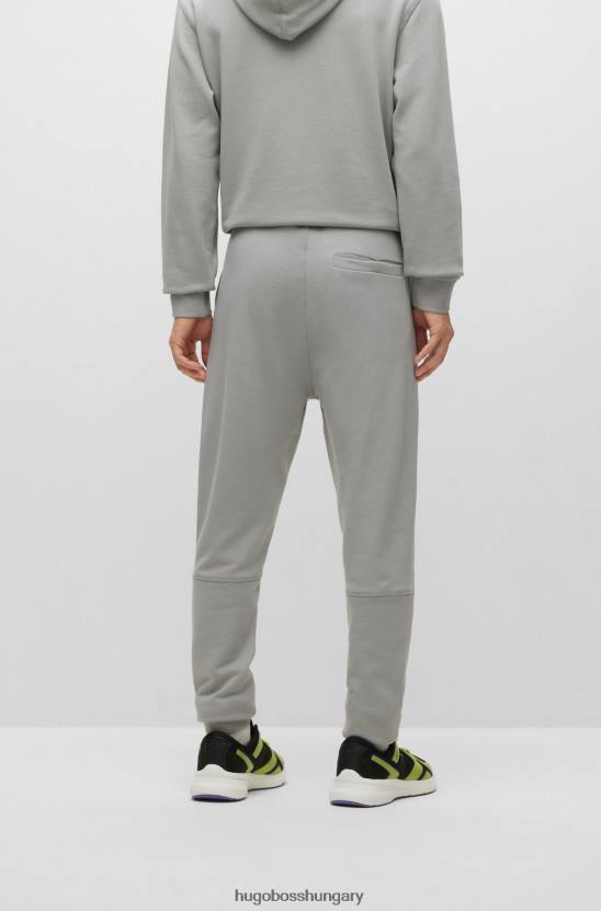 Hugo Boss hugo pamut frottír tréningnadrág, logóval foltszürke 80P61438 szürke