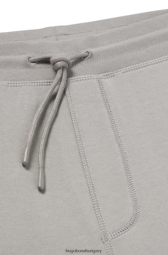 Hugo Boss hugo pamut frottír tréningnadrág, logóval foltszürke 80P61438 szürke