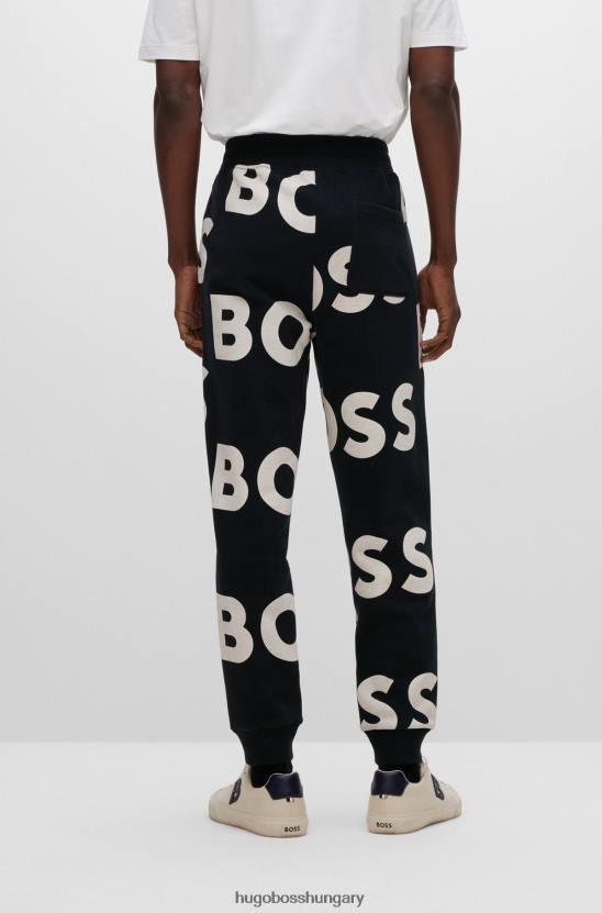 Hugo Boss hugo pamut keverékű tréningruha alsó fekete logóval 80P64115 fekete