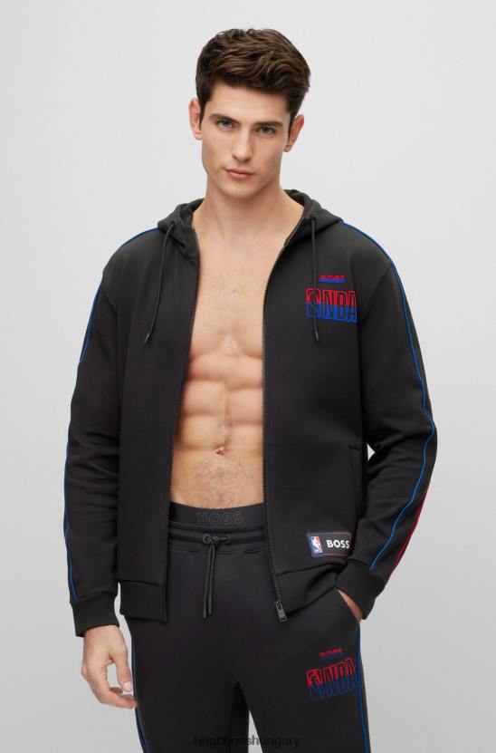 Hugo Boss & nba cipzáras pamutkeverék pulcsi 80P62258 nba általános