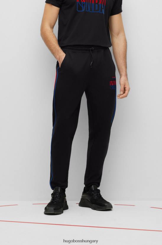 Hugo Boss & nba pamut-keverékes tréningruha-alsók bolyhmintás logókkal 80P62210 nba általános