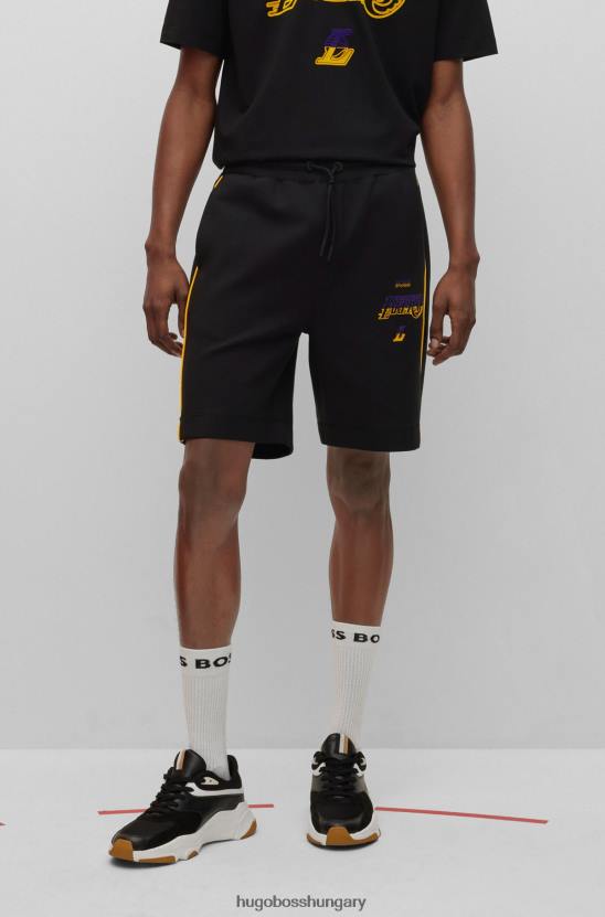 Hugo Boss & nba pamutkeverék rövidnadrág 80P63180 nba lakers
