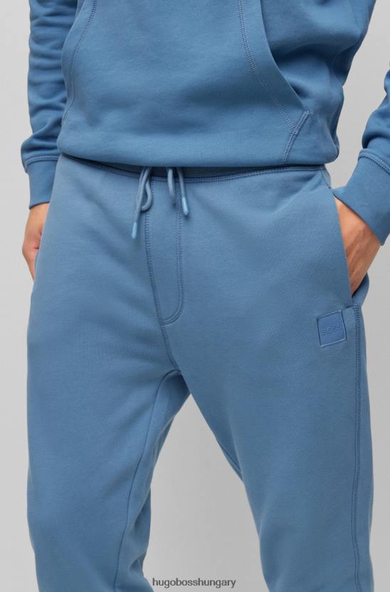 Hugo Boss pamut frottír tréningnadrág hugo világoskék logóval 80P61435 világoskék
