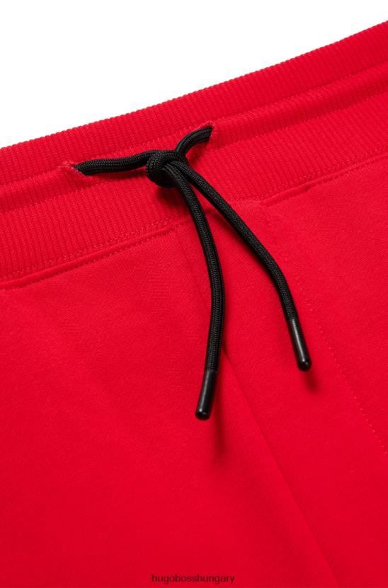Hugo Boss piros pamut frottír tréningnadrág hugo logóval 80P61124 piros