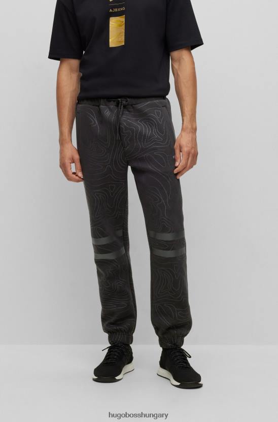 Hugo Boss x ajbxng pamut keverékű tréningruha alsó 80P62291 fekete