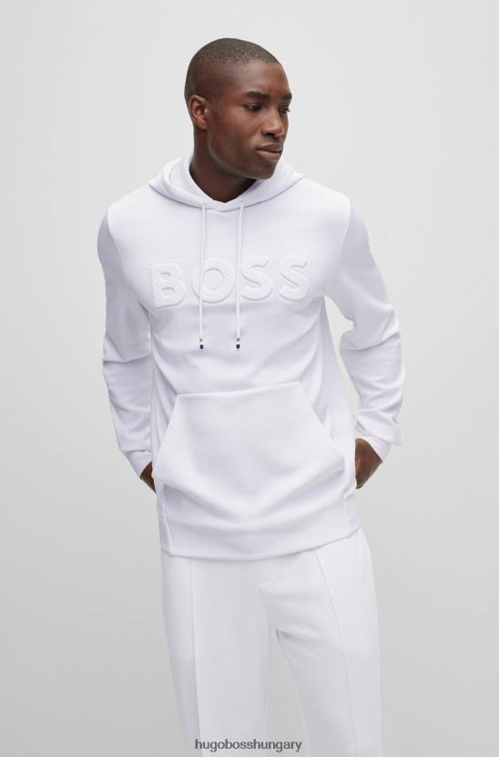 Hugo Boss x matteo berrettini szupersztreccs pulóver logóval 80P62991 fehér