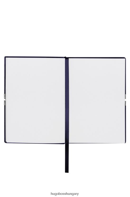 Hugo Boss a6-os jegyzetfüzet sötétkék műbőrből, gumiszalaggal hugo sötétkék 80P65106 sötétkék