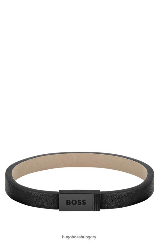 Hugo Boss hugo válogatott előre csomagolt bőr mandzsetta logóval és csíkos zárással: kicsi 80P65279 válogatott előre csomagolt