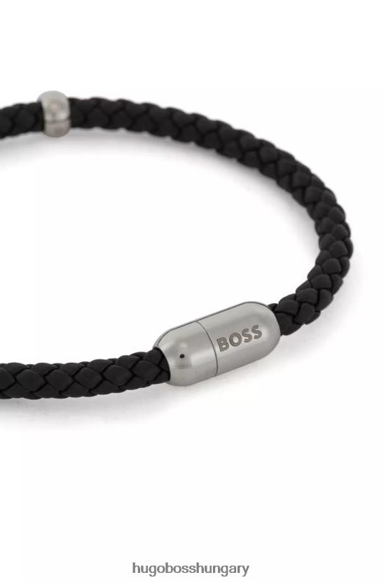 Hugo Boss karkötő berill 50475513 fekete 80P6478 fekete