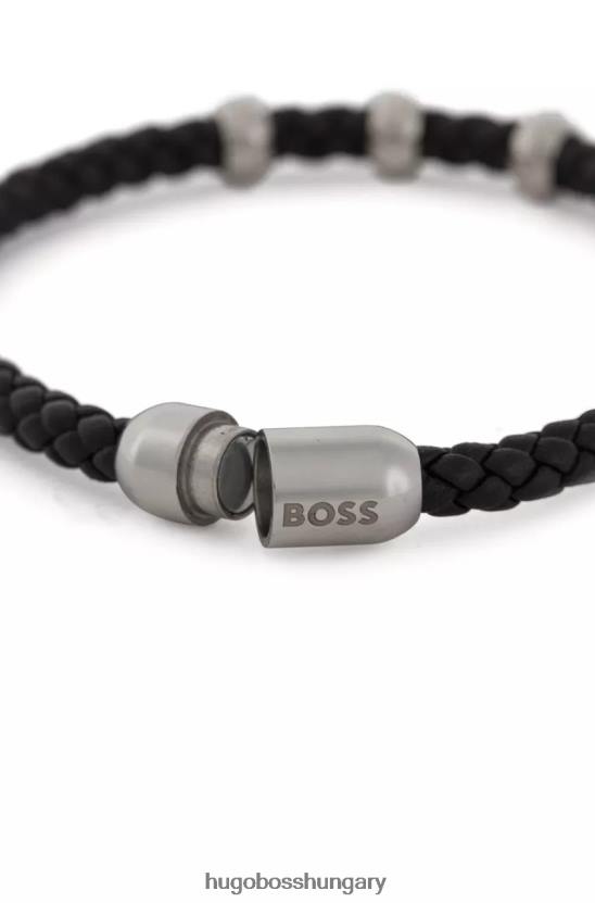 Hugo Boss karkötő berill 50475513 fekete 80P6478 fekete