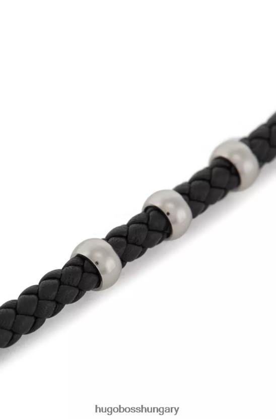 Hugo Boss karkötő berill 50475513 fekete 80P6478 fekete