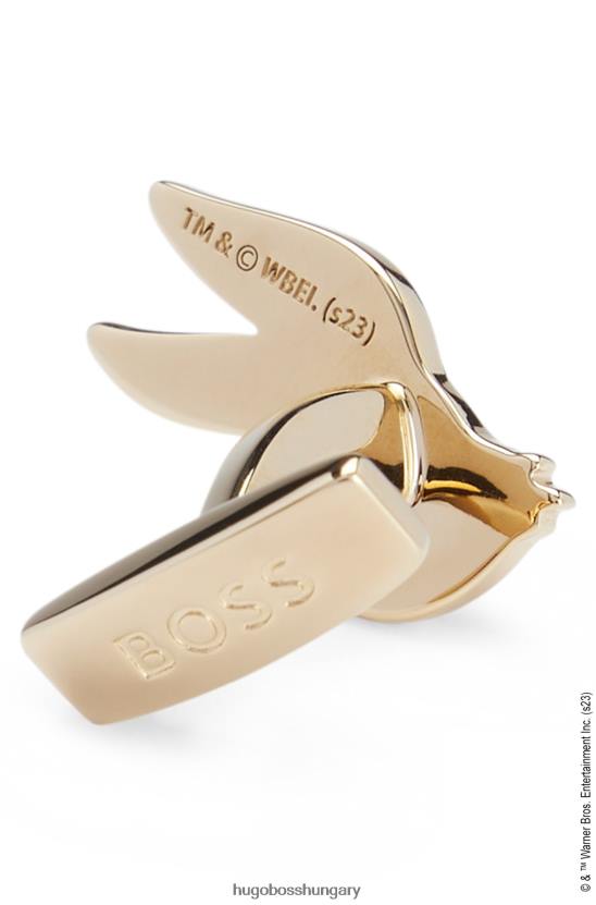 Hugo Boss Looney dallamok x karakteres mandzsettagomb arany tónusú sárgarézből 80P65858 Arany