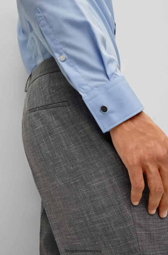 Hugo Boss sötétkék kerek mandzsettagomb színes zománcmaggal hugo 80P65138 sötétkék