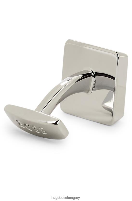 Hugo Boss szögletes mandzsettagombok zománcozott maggal, fekete hugo 80P65543 fekete