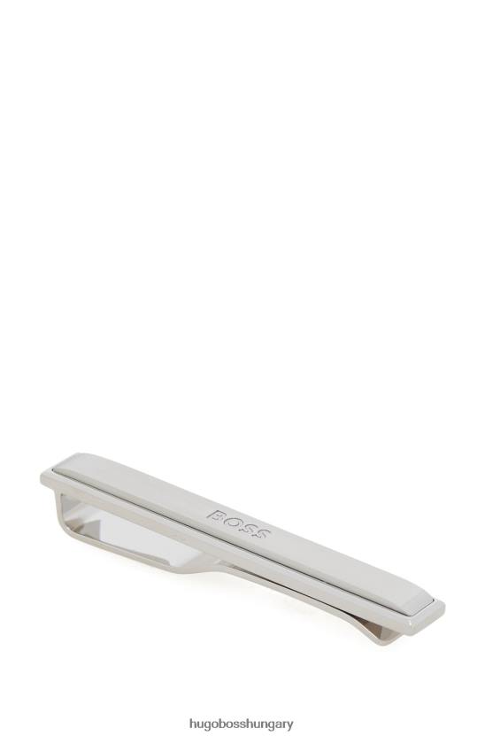 Hugo Boss hugo díszdobozos szett logós mandzsettagombból és nyakkendőcsipeszből ezüst 80P65351 ezüst