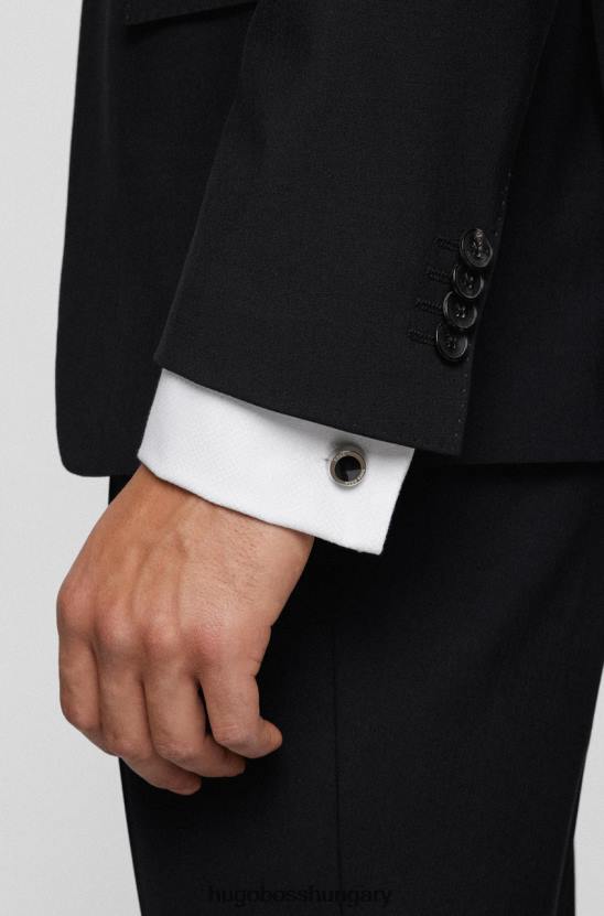 Hugo Boss mandzsettagombok simony - 50219288 fekete 80P6619 fekete kék