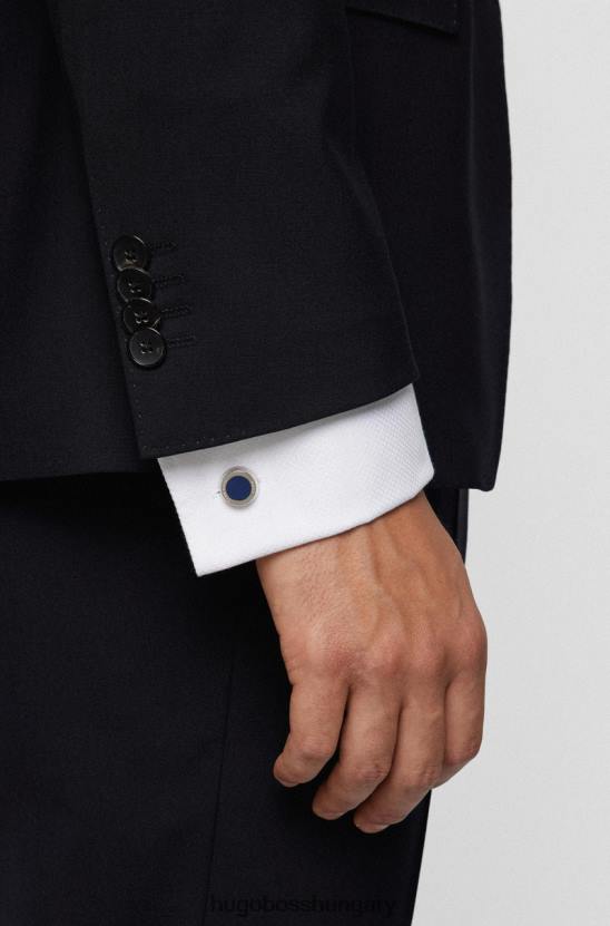 Hugo Boss mandzsettagombok simony - 50219288 fekete 80P6619 fekete kék