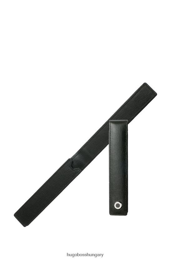 Hugo Boss bőr tolltartó fekete hugo hardverrészlettel 80P65886 fekete