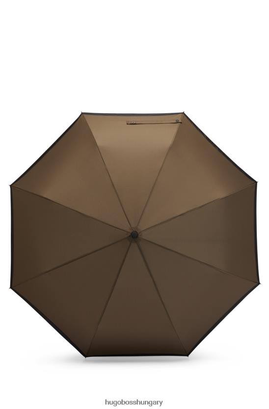 Hugo Boss khaki színű zsebes esernyő fekete szegéllyel hugo khaki 80P65637 khaki