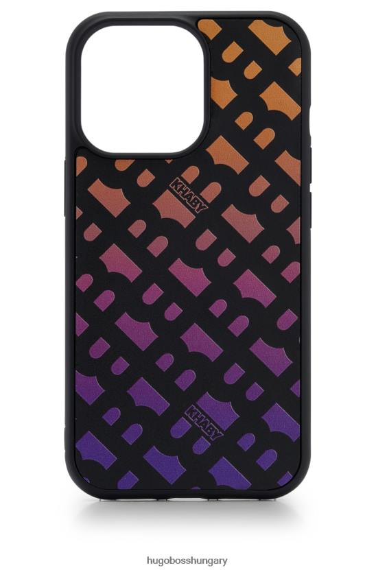 Hugo Boss x khaby telefontok mindenhol monogramokkal 80P65108 fekete