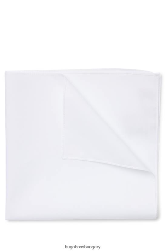 Hugo Boss fehér zseb négyzet pamut poplin hugo 80P65081 fehér
