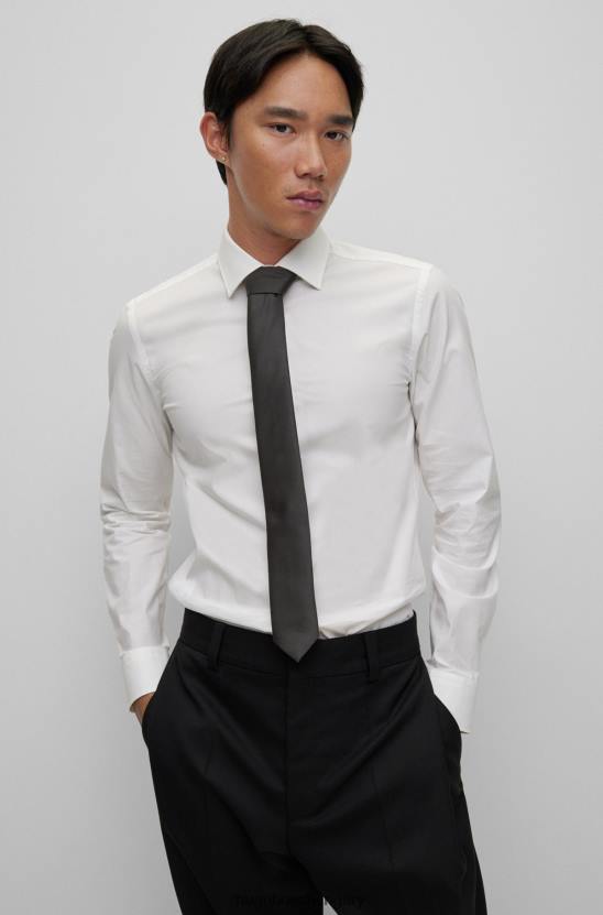 Hugo Boss tiszta selyem twill fekete hugo nyakkendő 80P65173 fekete