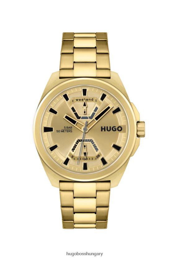 Hugo Boss arany hatású óra link karkötővel hugo gold 80P65283 Arany