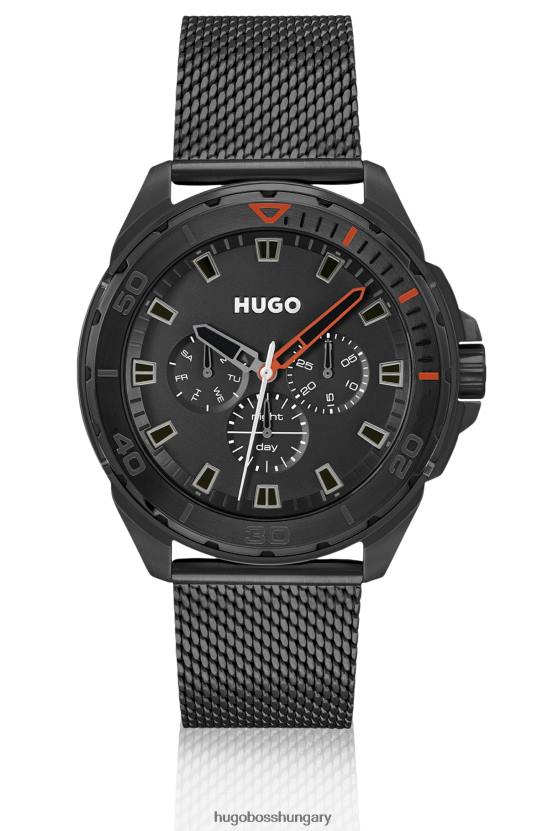 Hugo Boss hugo hálós karkötős karóra fekete számlappal válogatott előre csomagolva 80P65439 válogatott előre csomagolt