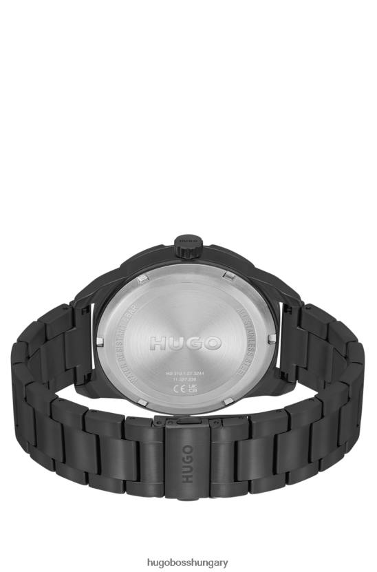 Hugo Boss válogatott előre csomagolt hugo fekete karóra link karkötővel 80P65202 válogatott előre csomagolt