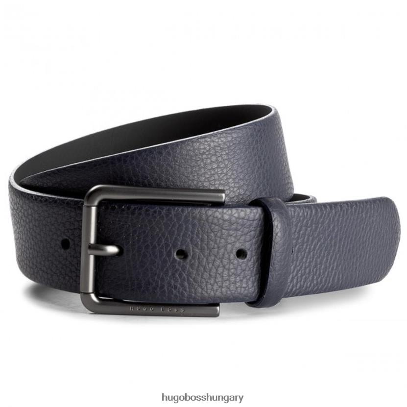 Hugo Boss alkalmi öv - sily - 50380320 navy 80P6653 sötétkék/piros/fekete