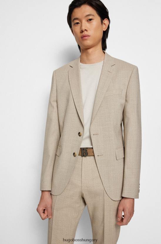 Hugo Boss barna hugo olasz velúr öv polírozott-pisztolyfém vasalattal 80P65158 barna