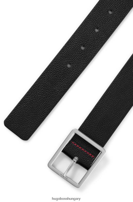 Hugo Boss fekete megfordítható öv szemcsés és sima felületekkel hugo 80P65850 fekete