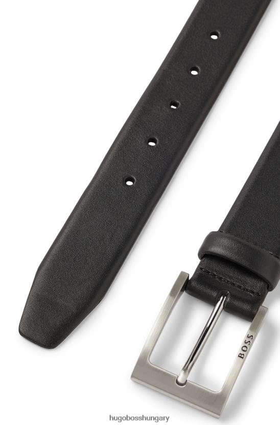 Hugo Boss fekete nappa bőr öv tűs csattal hugo 80P65194 fekete