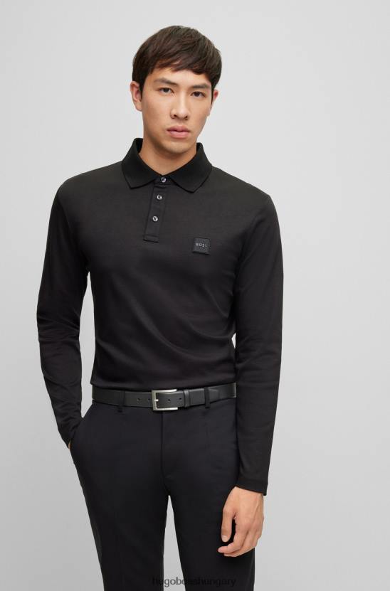 Hugo Boss fekete nappa bőr öv tűs csattal hugo 80P65194 fekete