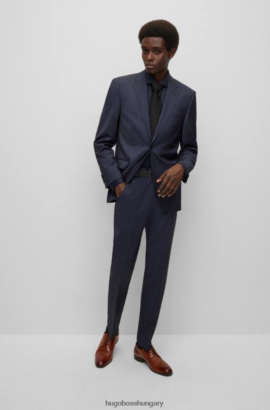 Hugo Boss fekete sima bőr öv logós tartó hugo felirattal 80P65407 fekete